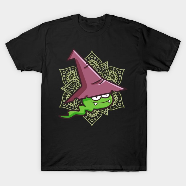 Little Green Ghost T-Shirt by Jocularity Art